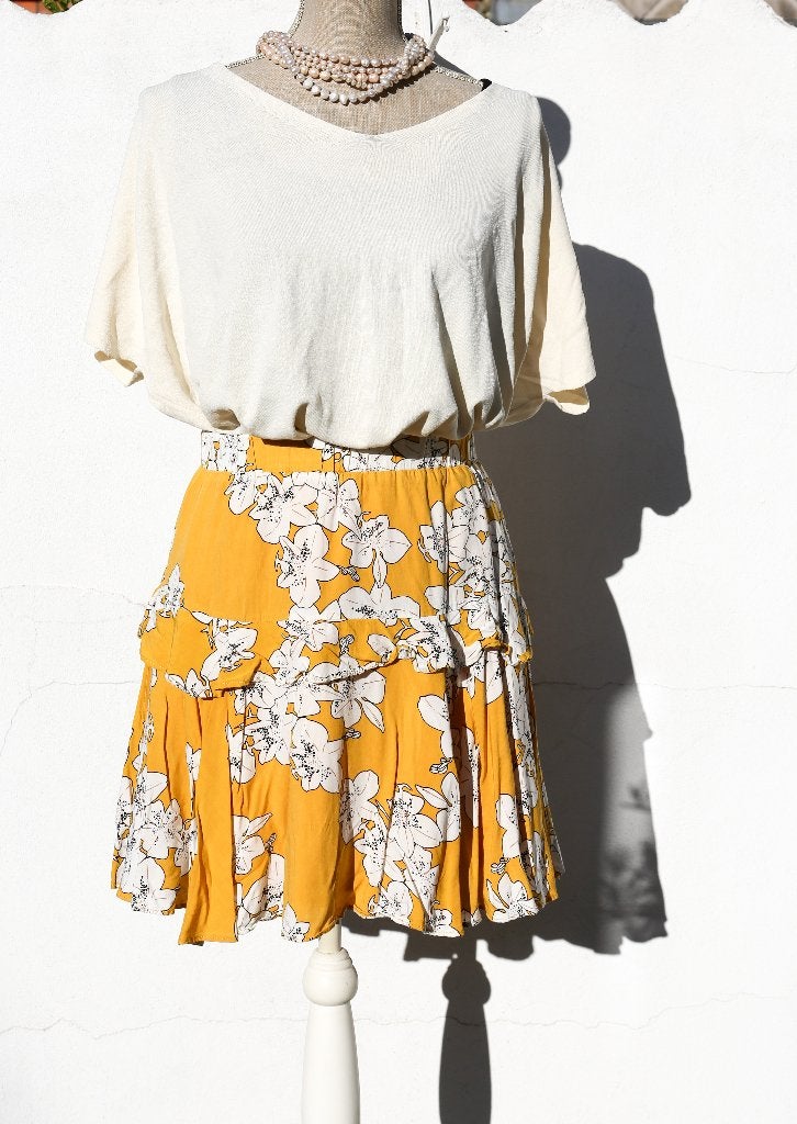 Mignonne jupe Vila S, Taille 36 (S), Vila, Comme neuf, Jaune