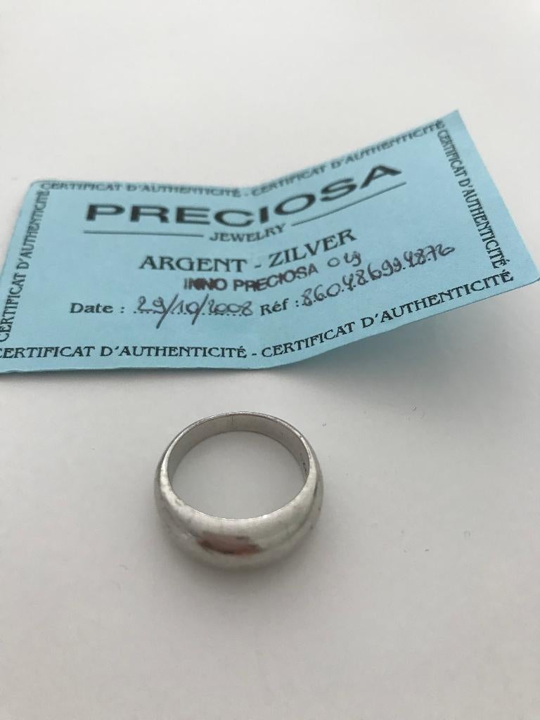 Bague en argent, en très bon état ! Mesuré au milieu: 1,7 cm, Bijoux, Sacs & Beauté, Enlèvement ou Envoi, Plus petit que 17, Comme neuf