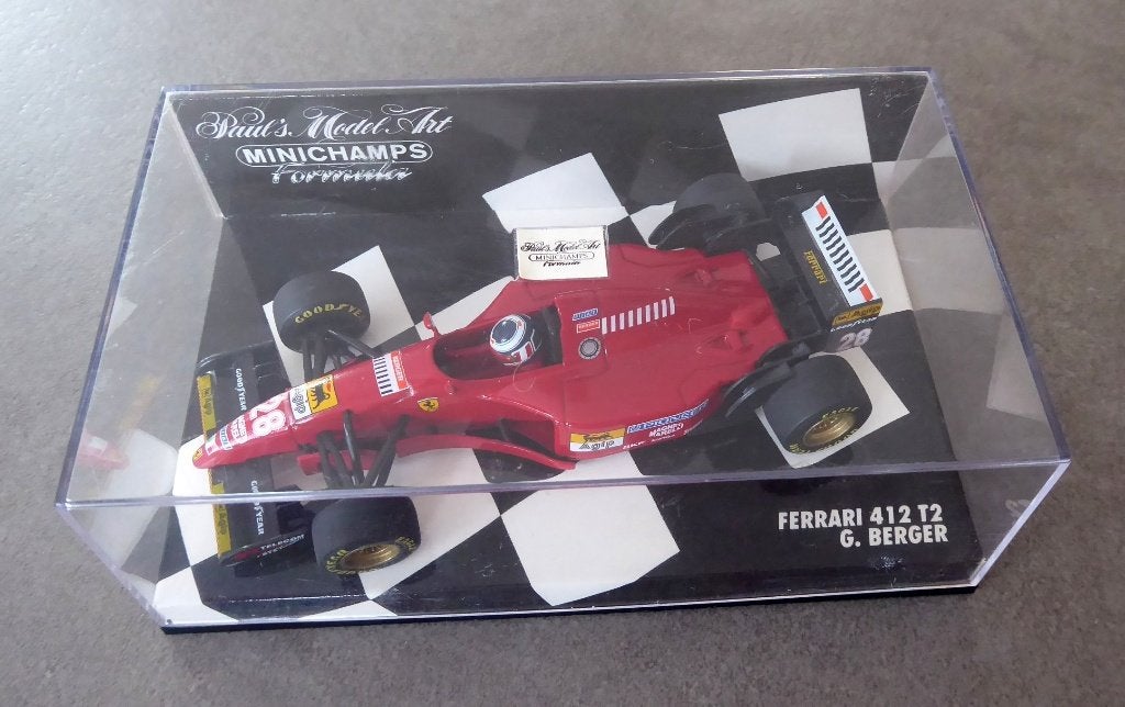 Minichamps  F1 Ferrari 412 T2 #28 G.Berger-1995-Eenheid 1:43, Ophalen of Verzenden, Nieuw, Auto, MiniChamps