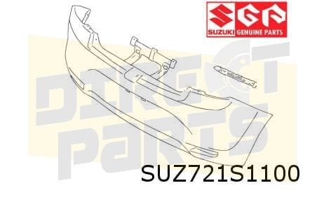 Suzuki Baleno (5/16-) achterbumper (te spuiten) Origineel! 7, Neuf, Arrière, -, -
