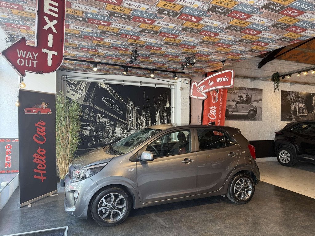 Kia Picanto 1.0i * BOITE AUTOMATIQUE * CAMERA * GPS * GARANT, Autos, Argent ou Gris, Achat, Euro 6, Entreprise