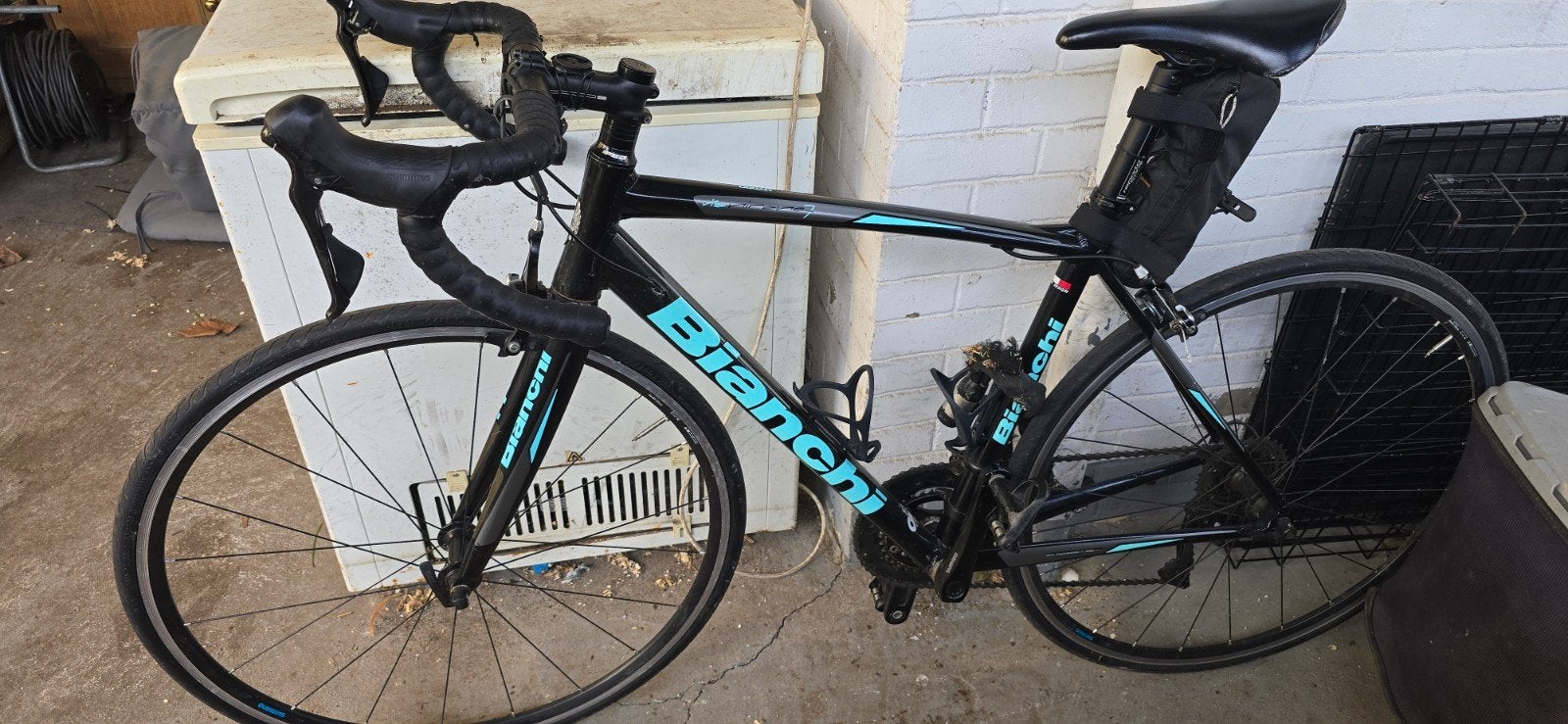 Velo Bianchi hydroalu via nirone 7, Fietsen en Brommers, Gebruikt, 26 inch, Heren, Aluminium