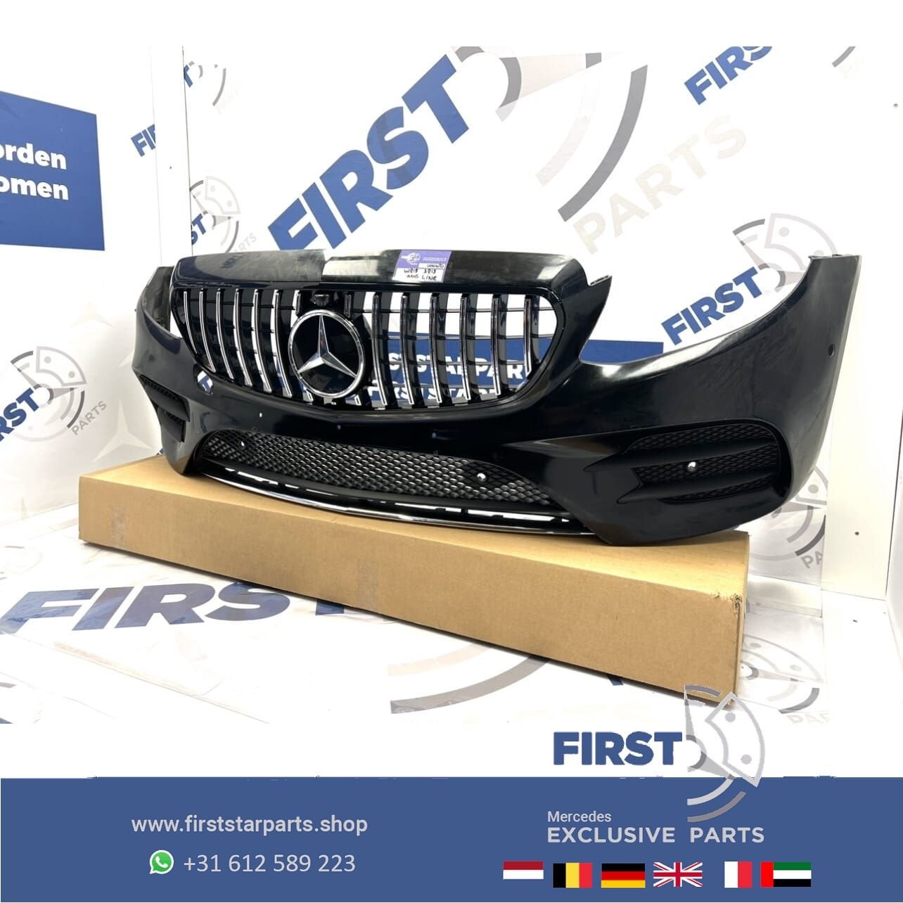 W213 BUMPER AMG PAKKET E43 VOORBUMPER COMPLEET + GT GRIL S21