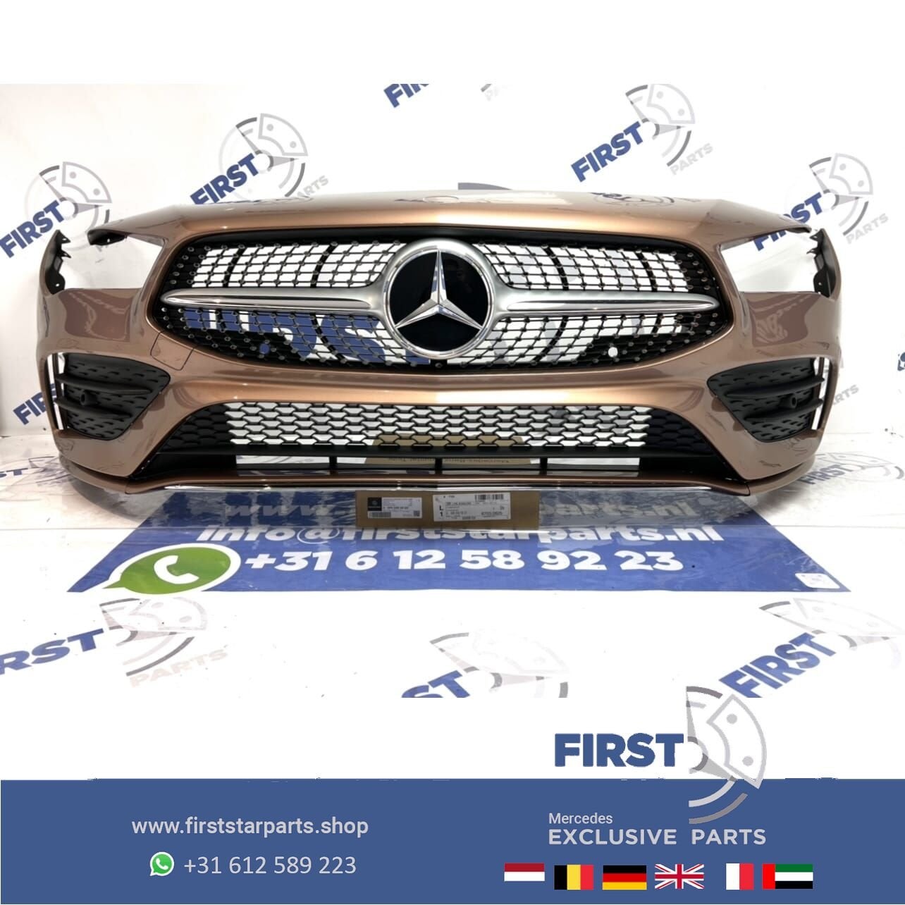 W118 C118 CLA AMG VOORBUMPER ROSE  + DIAMOND GRIL 2018-2023, Utilisé, -, Avant, -