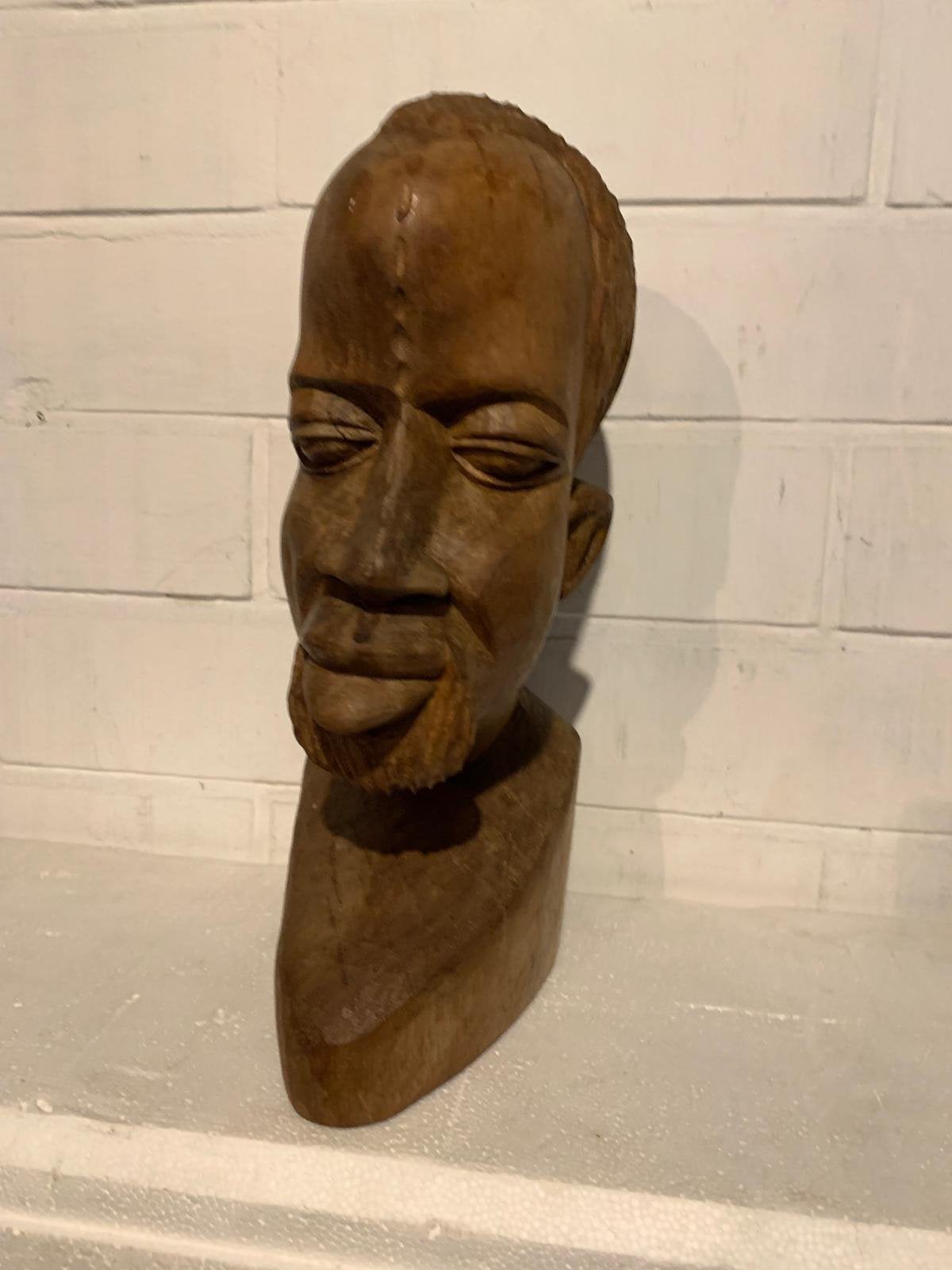 Afrikaans houten beeld, Antiquités & Art, Bois, Enlèvement ou Envoi, 50 - 100 cm, Statue