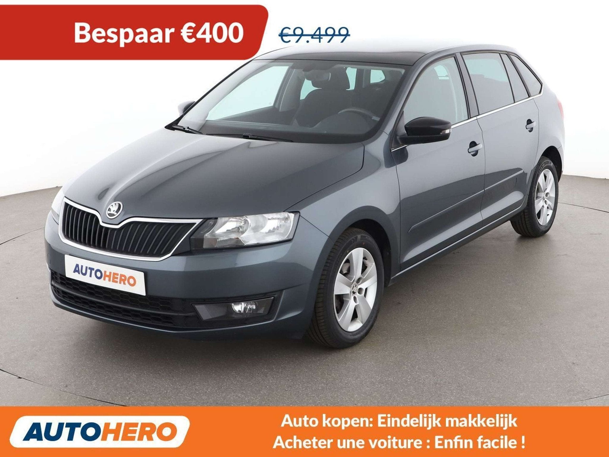 Skoda Rapid/Spaceback 1.2 TSI Ambition, Autos, 1197 cm³, Argent ou Gris, Achat, 90 ch