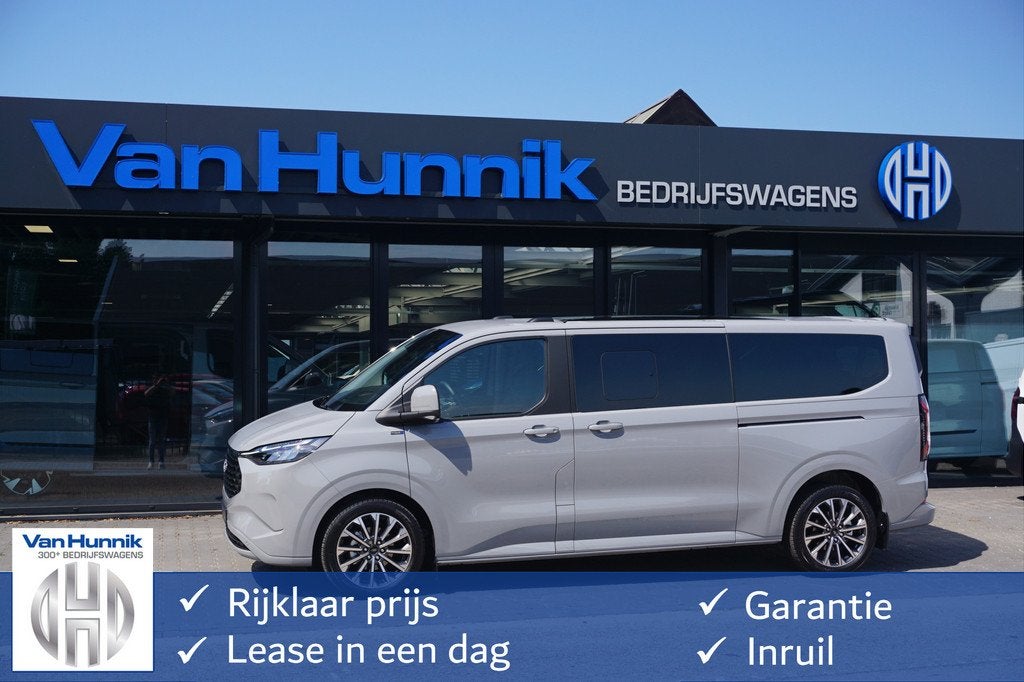 Ford Transit Custom Tourneo 340L 2.5 PHEV 233PK Titanium X L, Parkeersensor, 4 cilinders, 1850 kg, Leder