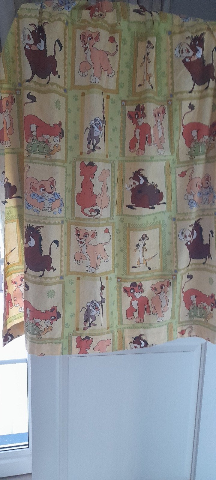 overgordijnen voor kinderkamer, Maison & Meubles, Vert, Comme neuf, Enlèvement, Coton