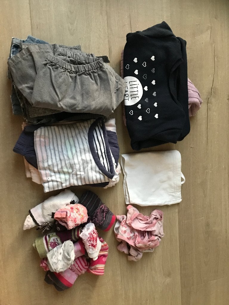 Pakket meisjes kleren maat 92 met 13 stuks, Enlèvement ou Envoi, Utilisé, Taille 92
