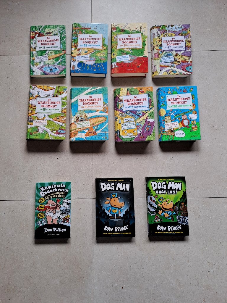 Dav Pilkey - Dog Man & Kapitein Onderbroek - met tekeningen, Fictie algemeen, Ophalen of Verzenden, Zo goed als nieuw, Dav Pilkey