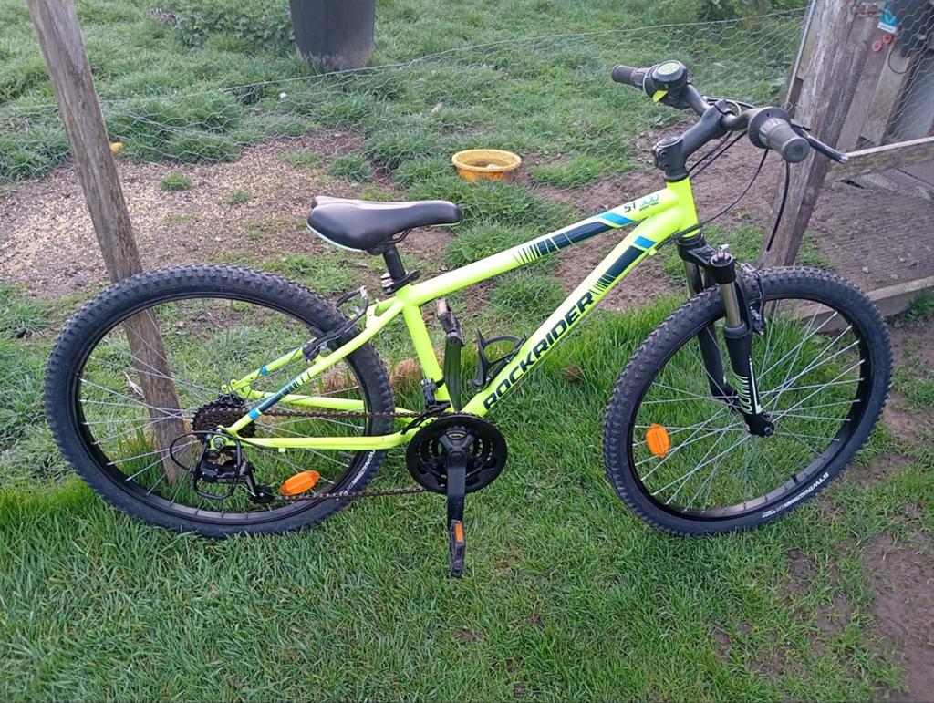 VTT Rockrider 24 pouces, Frein sur jante, V-brakes, Aluminium, Comme neuf