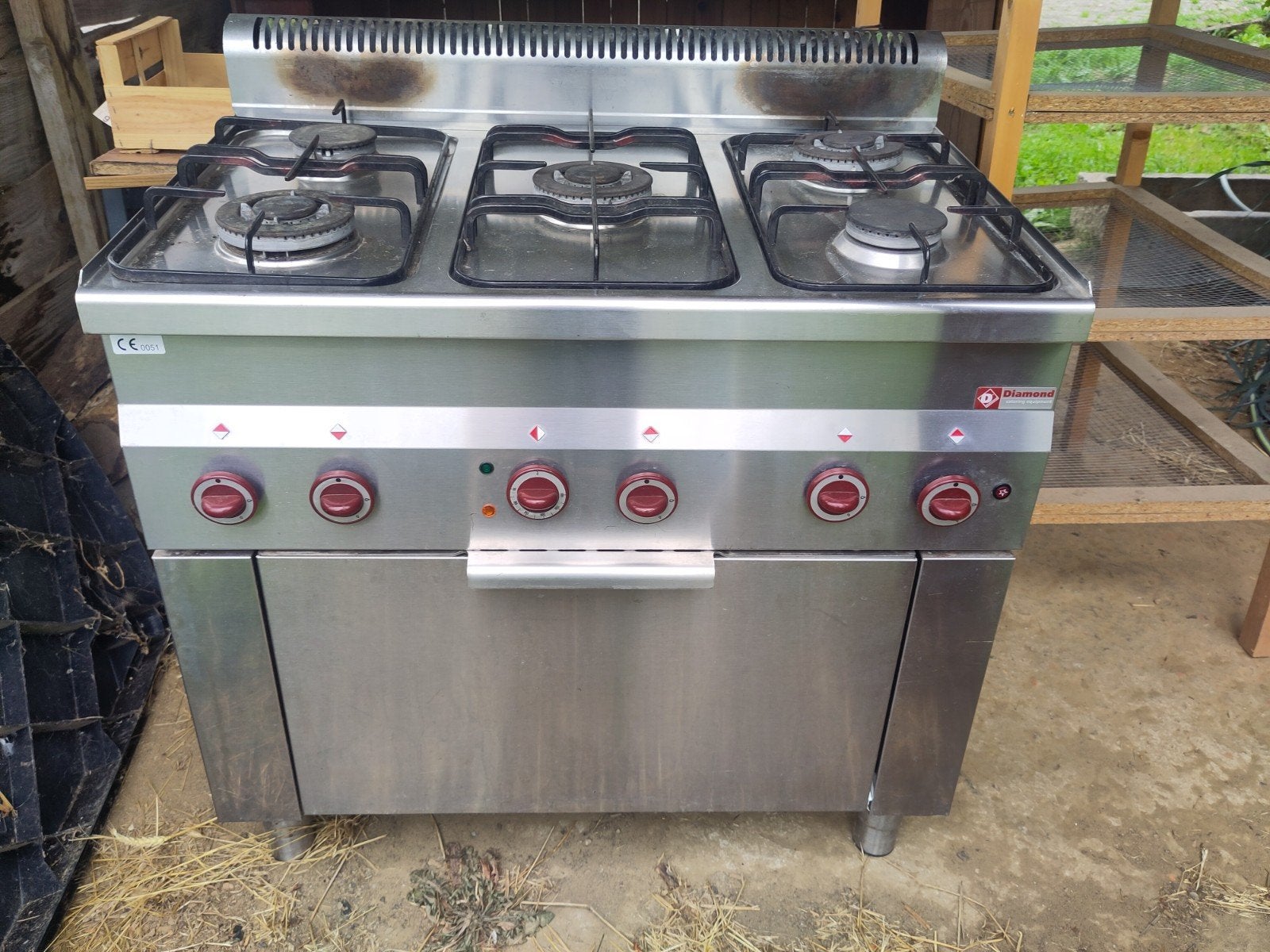 Fourneau /gazinière / cuisinière à gaz pro 5 feux, Electroménager, Cuisinières, Enlèvement, Électrique