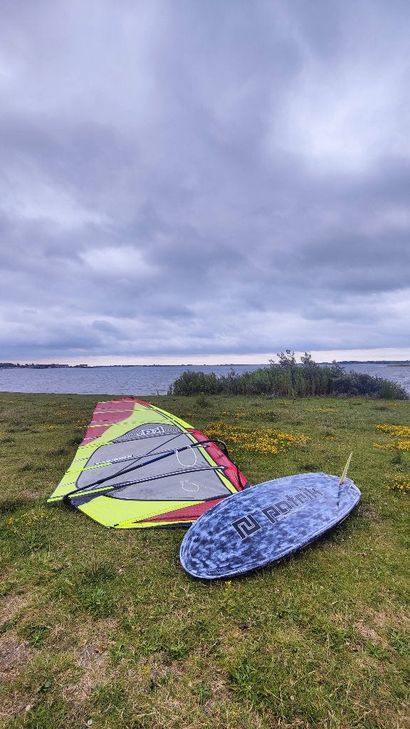 Windsurf materiaal - volledige set!!!, Gebruikt, Met vin(nen), Complete set, Ophalen