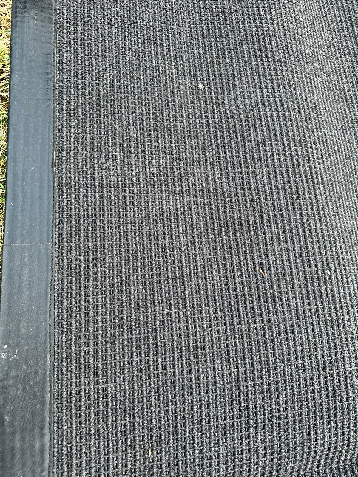 Sisal tapijt - antraciet / zwart - 395/395, Huis en Inrichting, Stoffering | Tapijten en Vloerkleden, Ophalen, Zo goed als nieuw