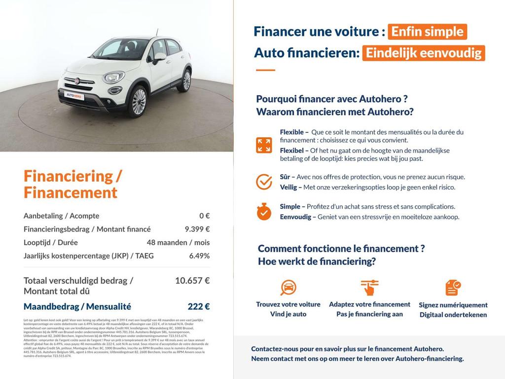 Fiat 500X 1.6 City Cross (bj 2019), Auto's, Fiat, Voorwielaandrijving, Stof, Gebruikt, 1350 kg