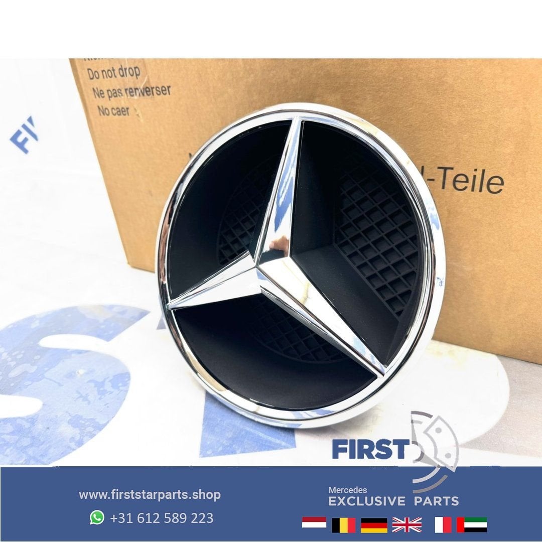 Mercedes AMG GRIL STER LOGO CHROOM W176 W177 W205 W117 W118, Gebruikt, -, Ophalen of Verzenden, -