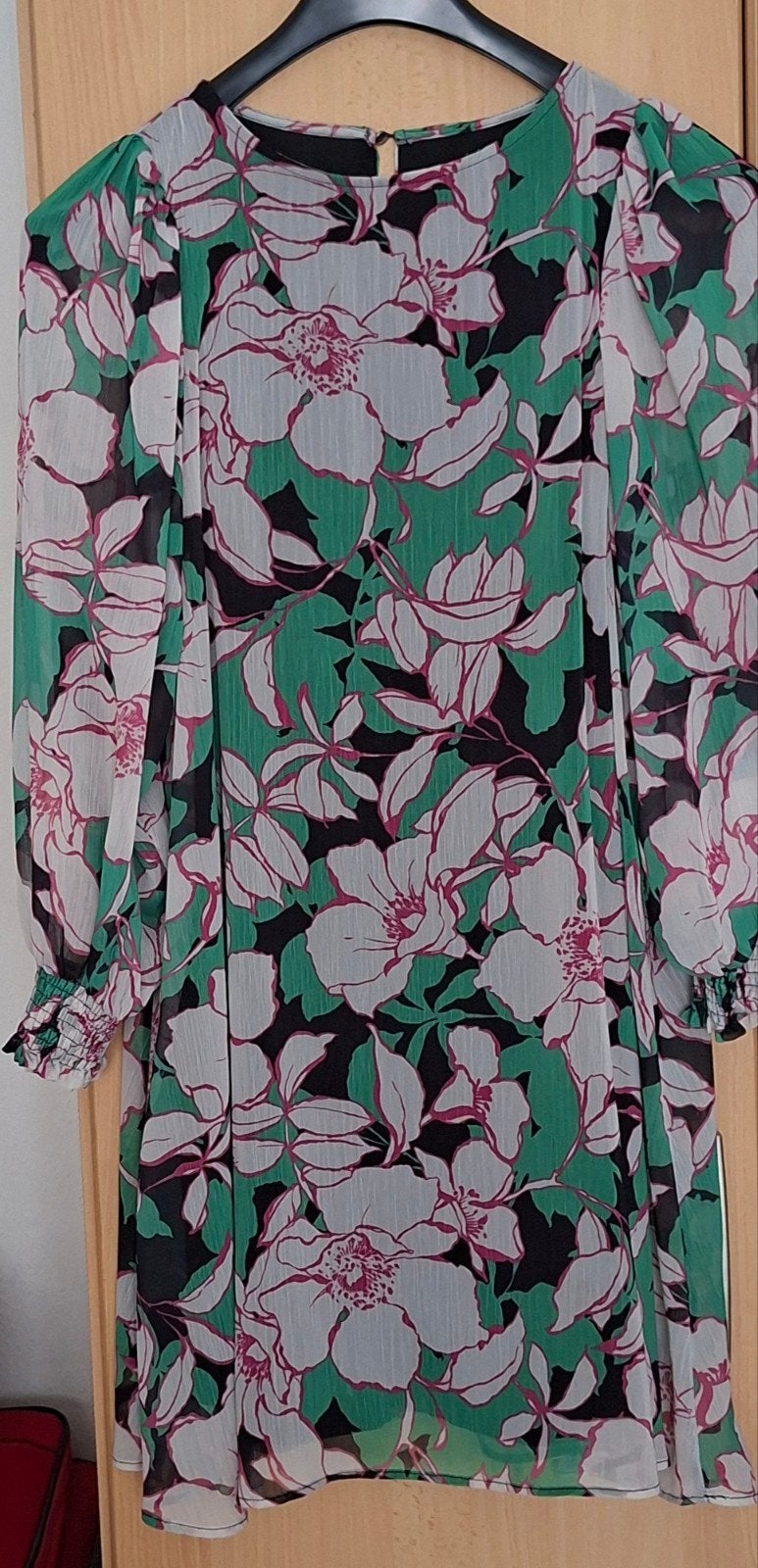 Feestelijk bloemenjurkje mt.XL, Overige kleuren, Maat 42/44 (L), Ophalen of Verzenden, Zo goed als nieuw