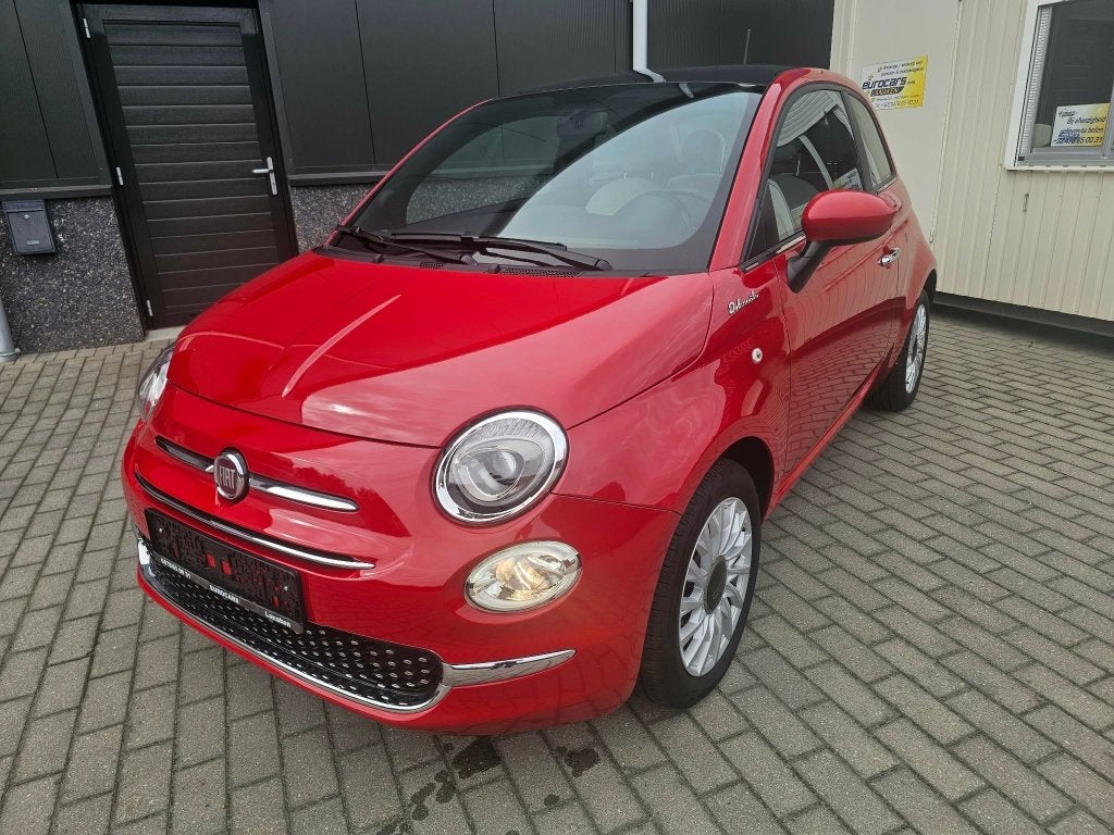fiat 500 LOUNGE BENZ+HYBRID  PAN-DAK AIRCO top staat 4700km, Auto's, 4 zetels, Leder en Stof, Bedrijf, Handgeschakeld