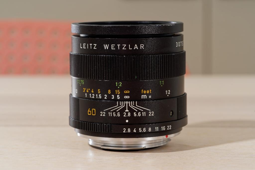 Leica Macro Elmarit-R 60mm f/2.8 1:2, TV, Hi-fi & Vidéo, Enlèvement ou Envoi, Utilisé, Objectif macro