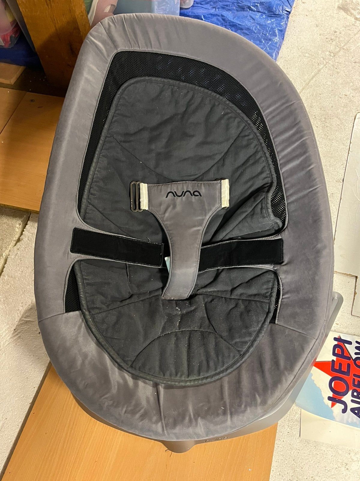 Transat Nuna LEAF gris, Enfants & Bébés, Enlèvement, Comme neuf, Chaise rebondissante