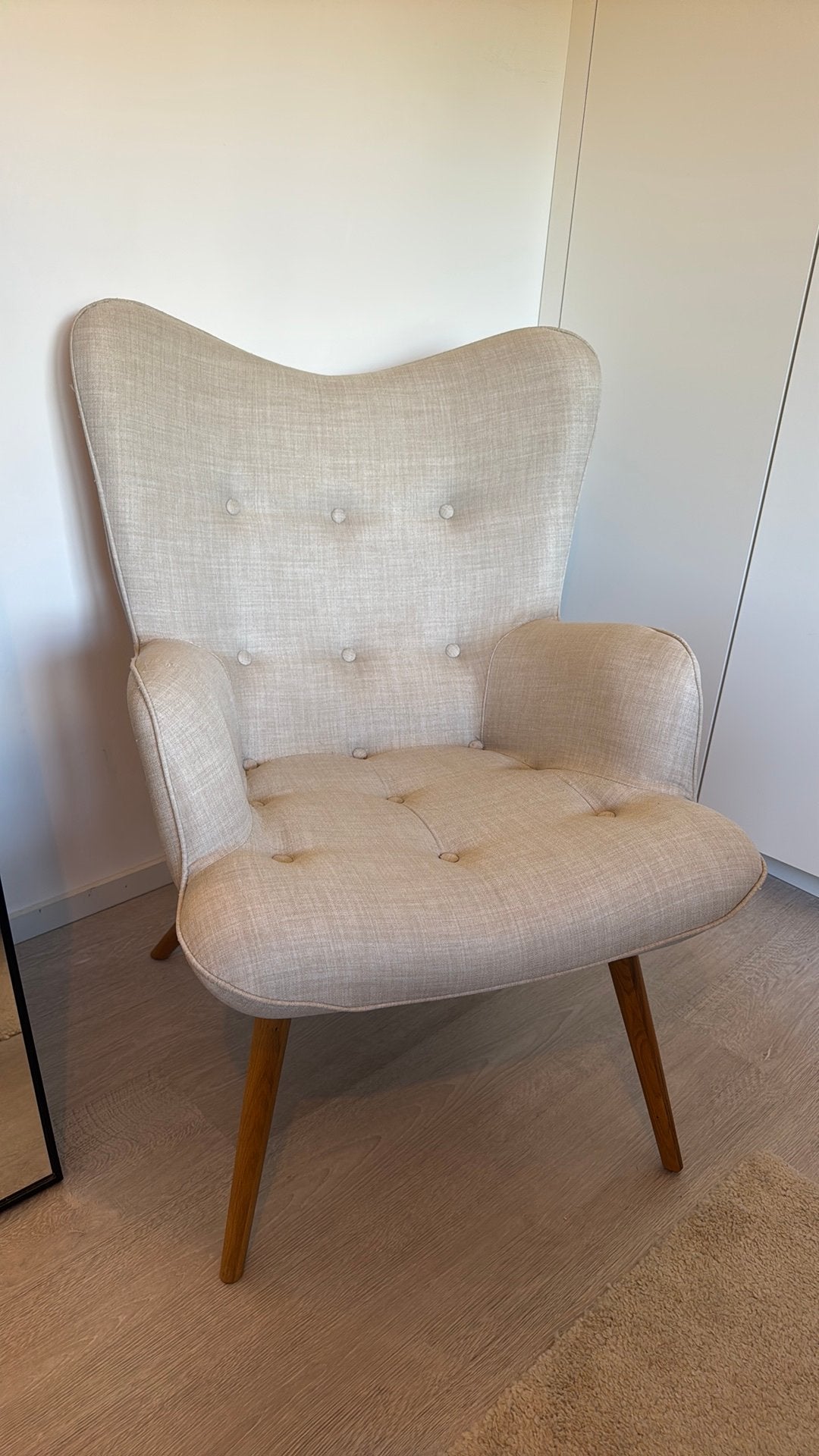 Beige fauteuil Vicky KARE design, Enlèvement, Comme neuf, Tissus