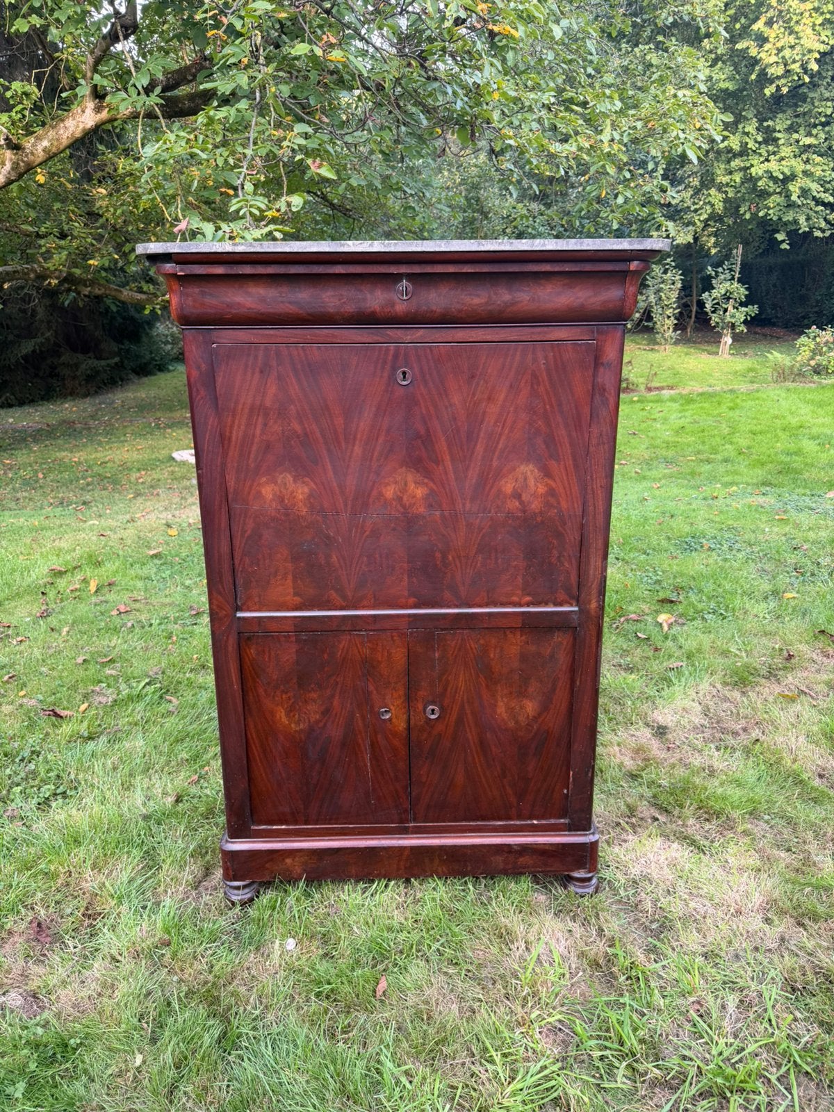 Ancien meuble secrétaire / commode en bois – à restaurer, Antiquités & Art, Enlèvement