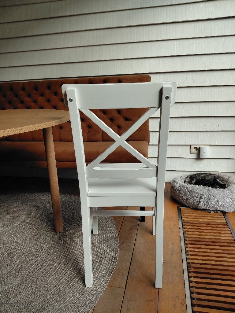 2 Stoelen, Huis en Inrichting, Ophalen, Twee, Wit, Hout