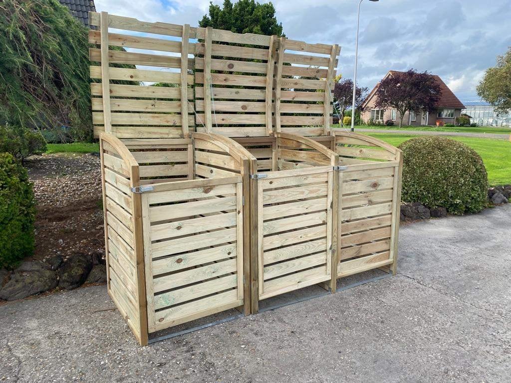 praktische kliko ombouw - direct leverbaar, Tuin en Terras, Bergingen en Tuinkasten, Ophalen of Verzenden, Nieuw, Hout, Containerberging
