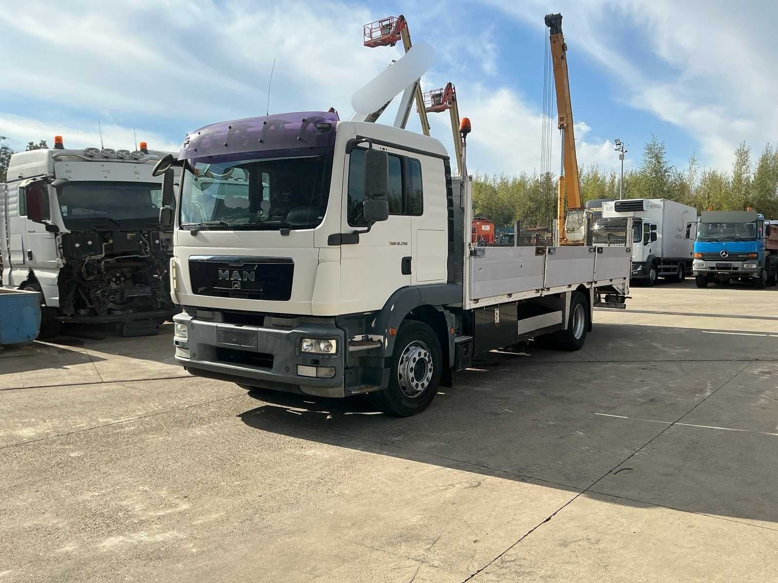 2010 MAN TGM 18.290 4x2 Vrachtwagen met Open Laadbak en Hydr, Auto's, Euro 5, Bedrijf, Te koop, MAN