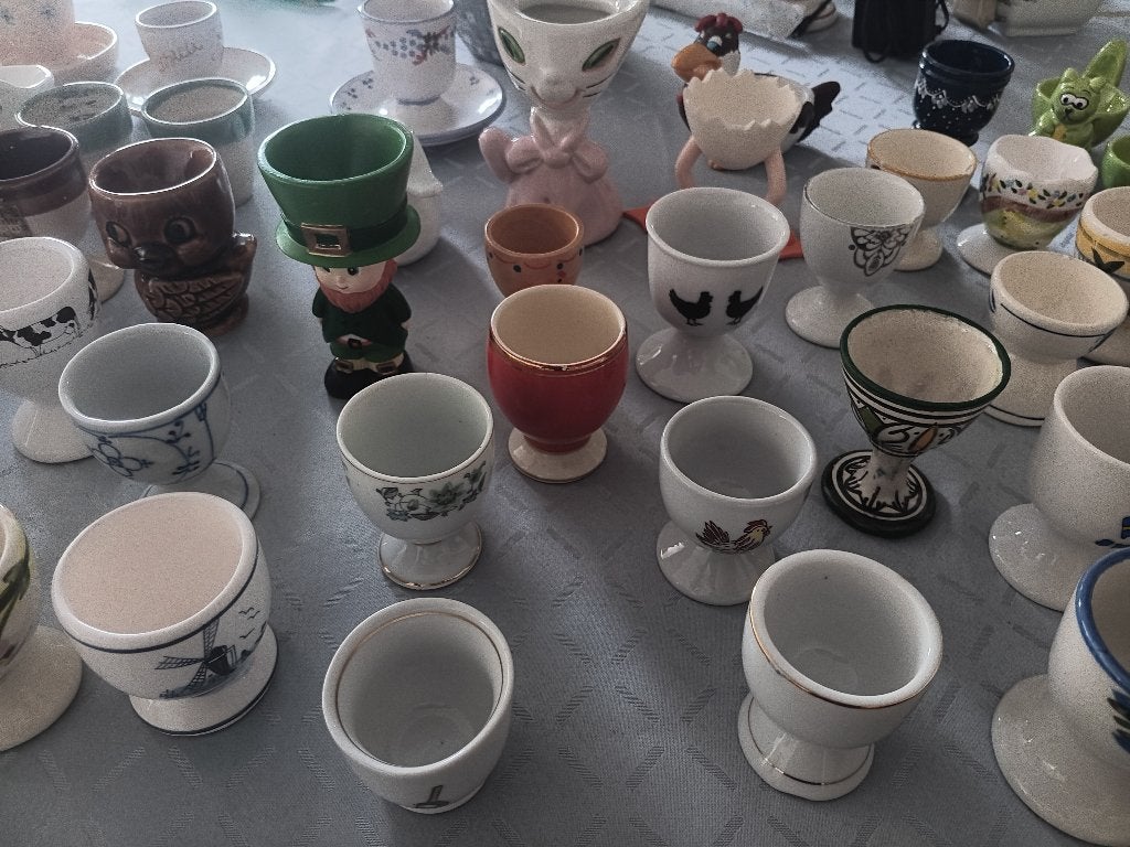 Collectie eierdopjes, Ophalen, Gebruikt