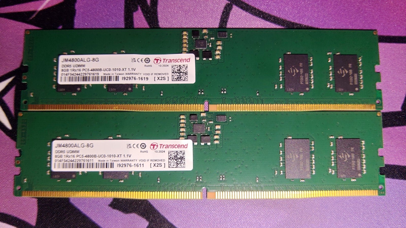 transcend ddr5 2*8gb 4800mhz, Informatique & Logiciels, Mémoire RAM, Neuf, Enlèvement, Desktop, DDR5