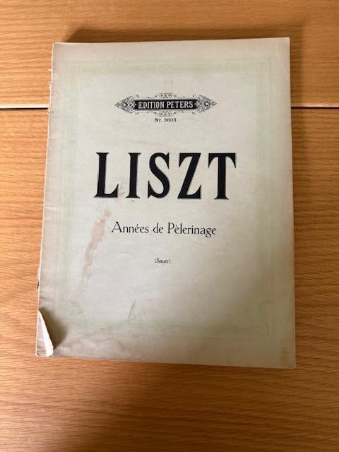 Liszt — Années de Pèlerinage, Musique & Instruments, Enlèvement ou Envoi, Artiste ou Compositeur, Classique, Utilisé