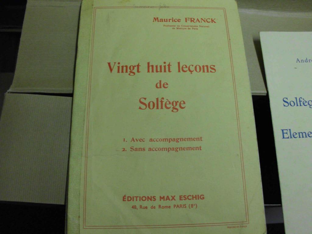 28 leçons de solfège - Maurice Franck, Livres, Musique, Enlèvement, Utilisé, Autres sujets/thèmes, Maurice Franck