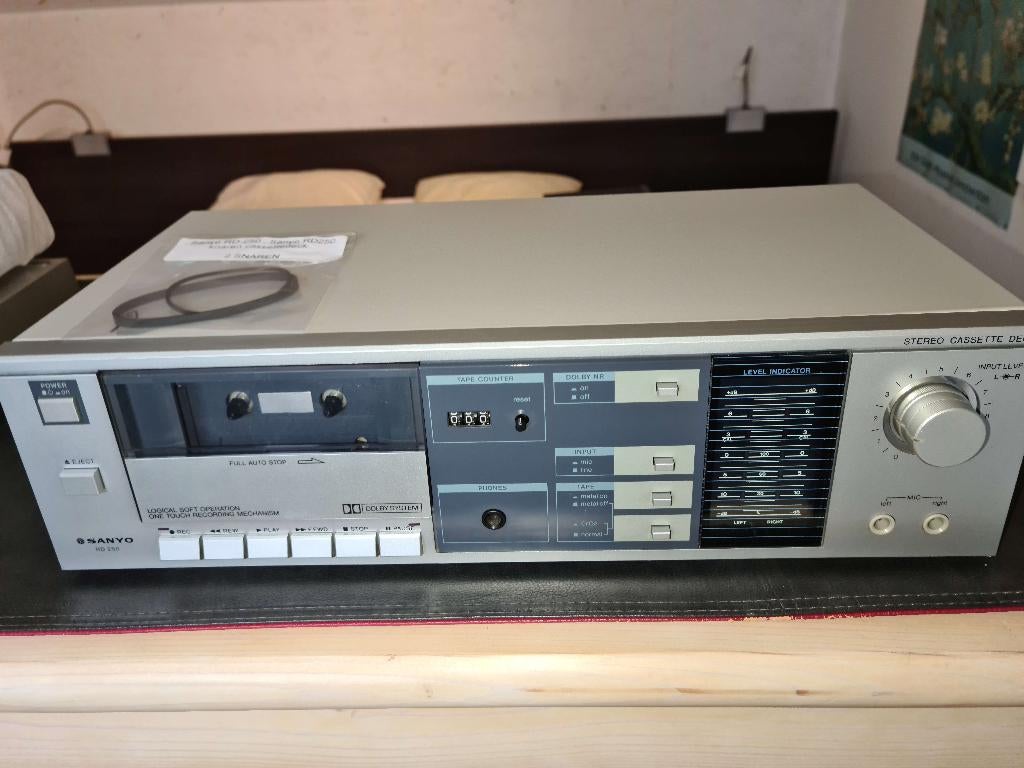 SANYO RD-250 Stereo Cassettedeck, Ophalen of Verzenden, Enkel, Tape counter