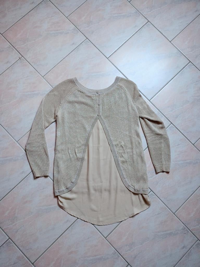 Gouden trui, Kleding | Dames, Beige, Cherry Couture, Zo goed als nieuw, Lange mouw