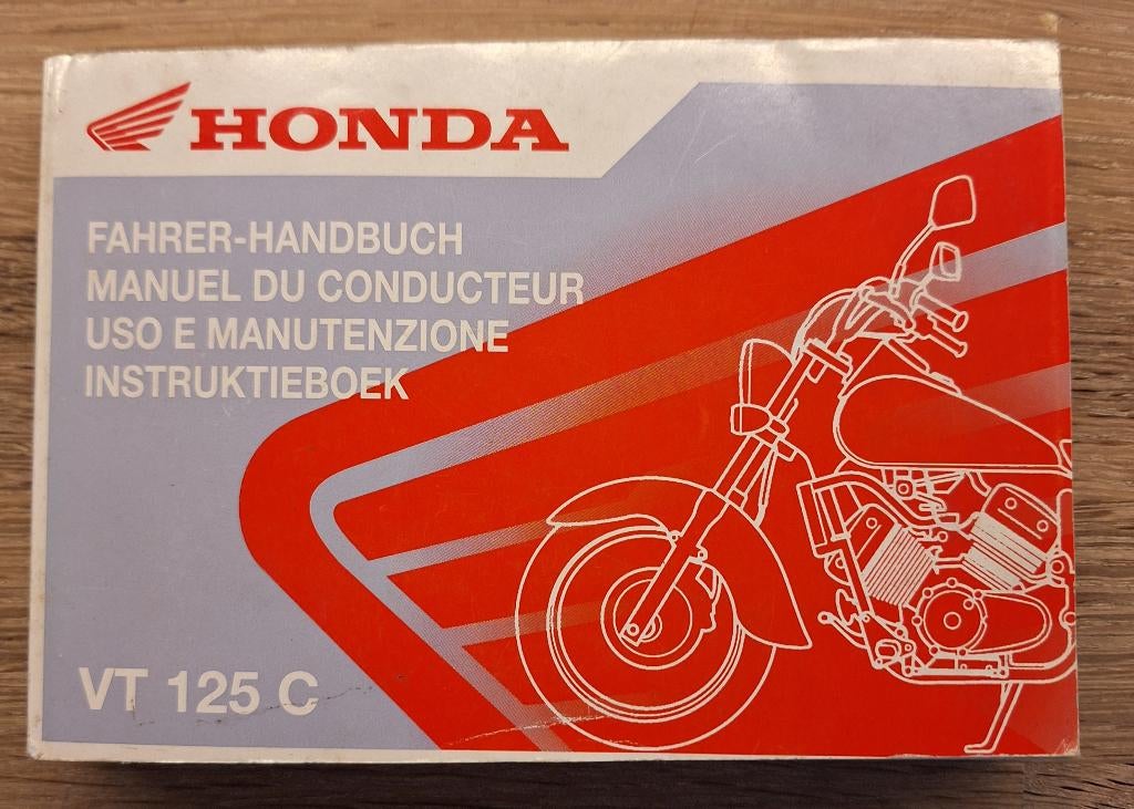 Originele Honda VT 125 C Instructieboek/Fahrer-Handbuch, Motoren, Handleidingen en Instructieboekjes, Honda, Verzenden