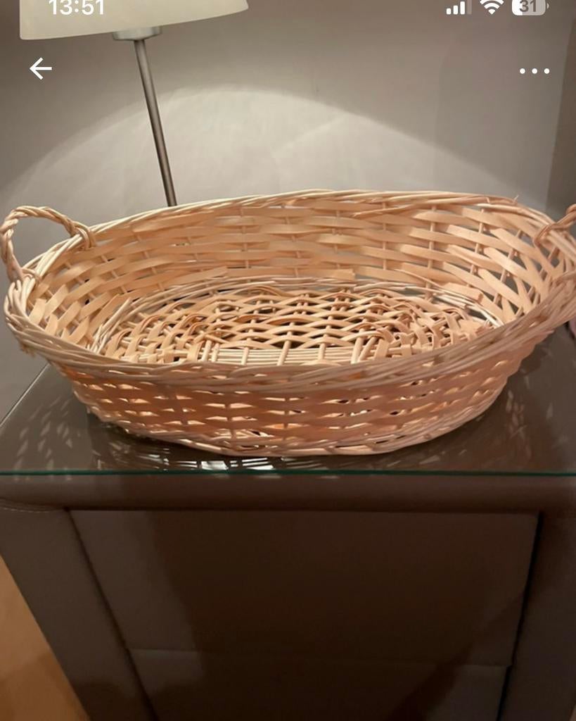 rieten mand, Ophalen, Zo goed als nieuw, Mand