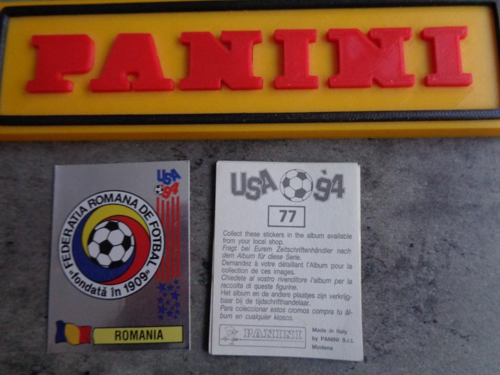 PANINI VOETBAL STICKER WORLD CUP 94 USA WK EMBLEEM ***** 1X, Ophalen of Verzenden, Sticker