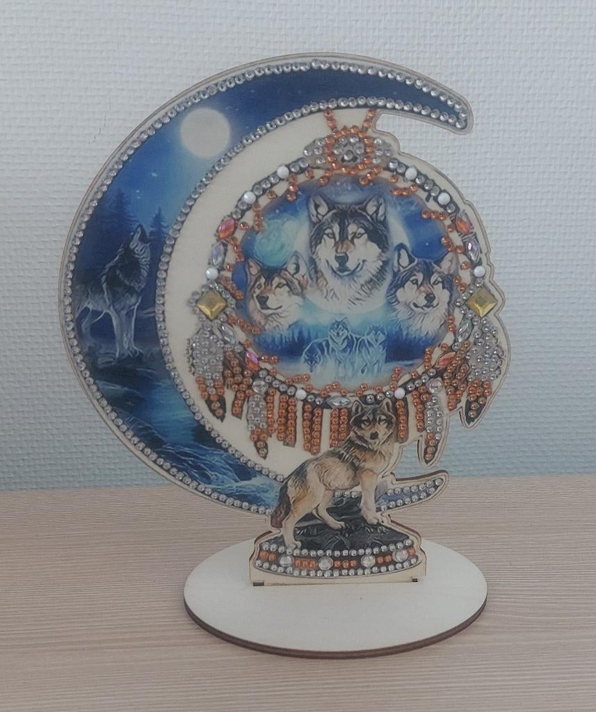 Déco de bureau - Loups au clair de lune n1, Enlèvement ou Envoi, Neuf