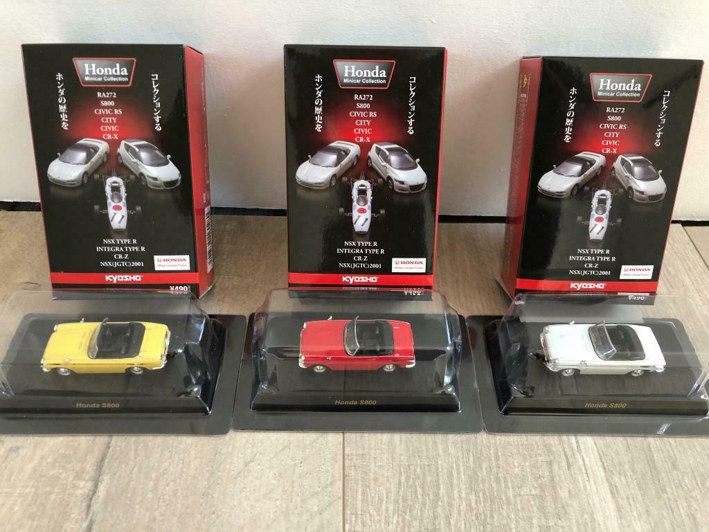 Kyosho Honda Minicar Collection Honda S800 1/64, Ophalen of Verzenden, Nieuw, Auto
