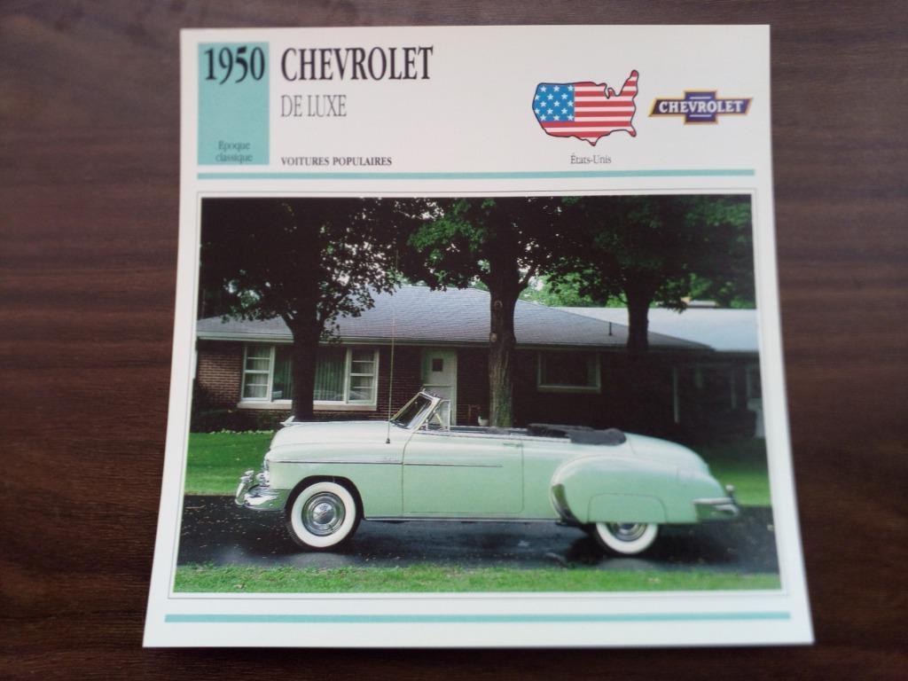 Chevrolet - Fiches Edito Service auto période 1950-1993, Enlèvement ou Envoi, Comme neuf, Voitures