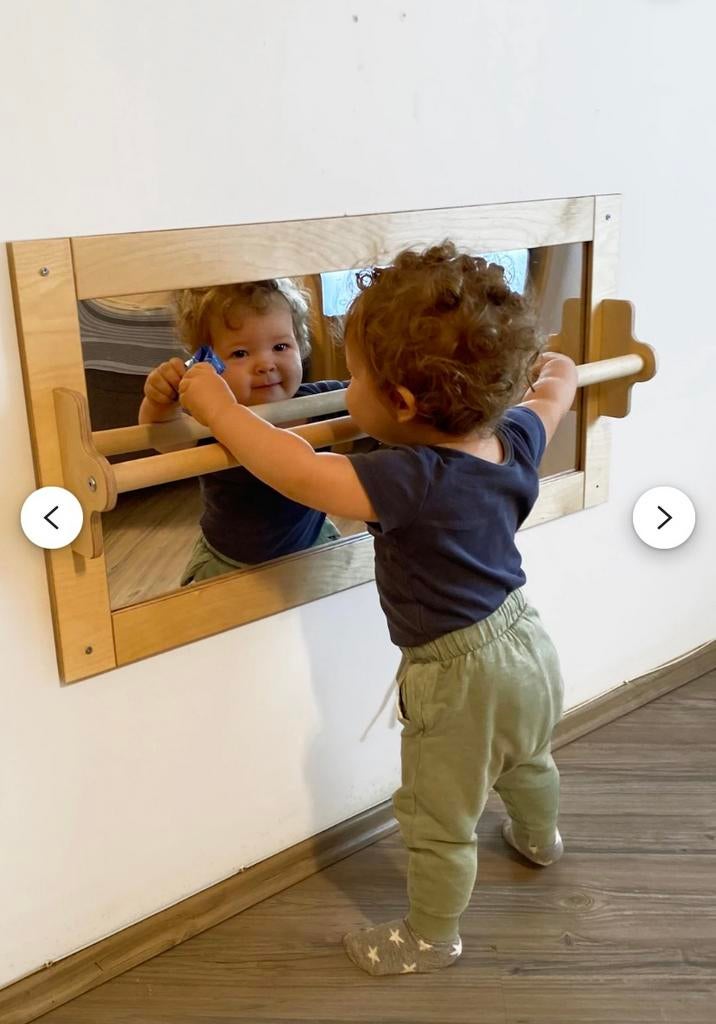 Montessori-spiegel met bar, Kinderen en Baby's, Kinderkamer | Overige Meubels, Nieuw, Overige typen, Ophalen