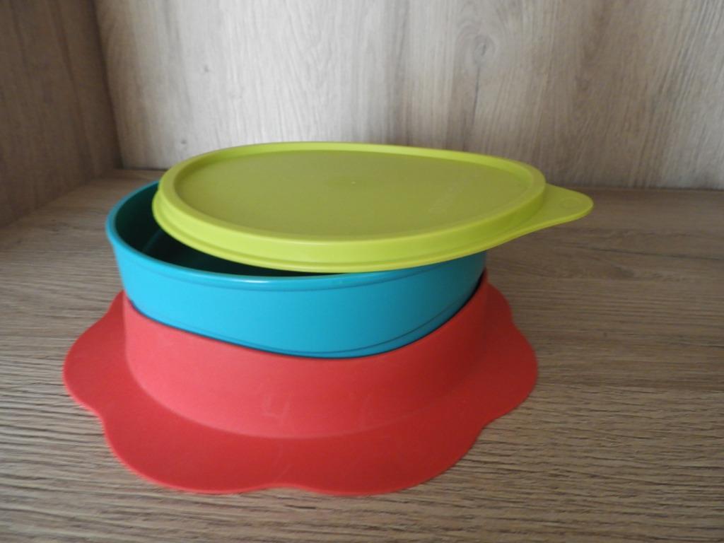 tupperware bord m vast, Huis en Inrichting, Keuken | Tupperware, Ophalen of Verzenden, Gebruikt, Groen, Overige typen