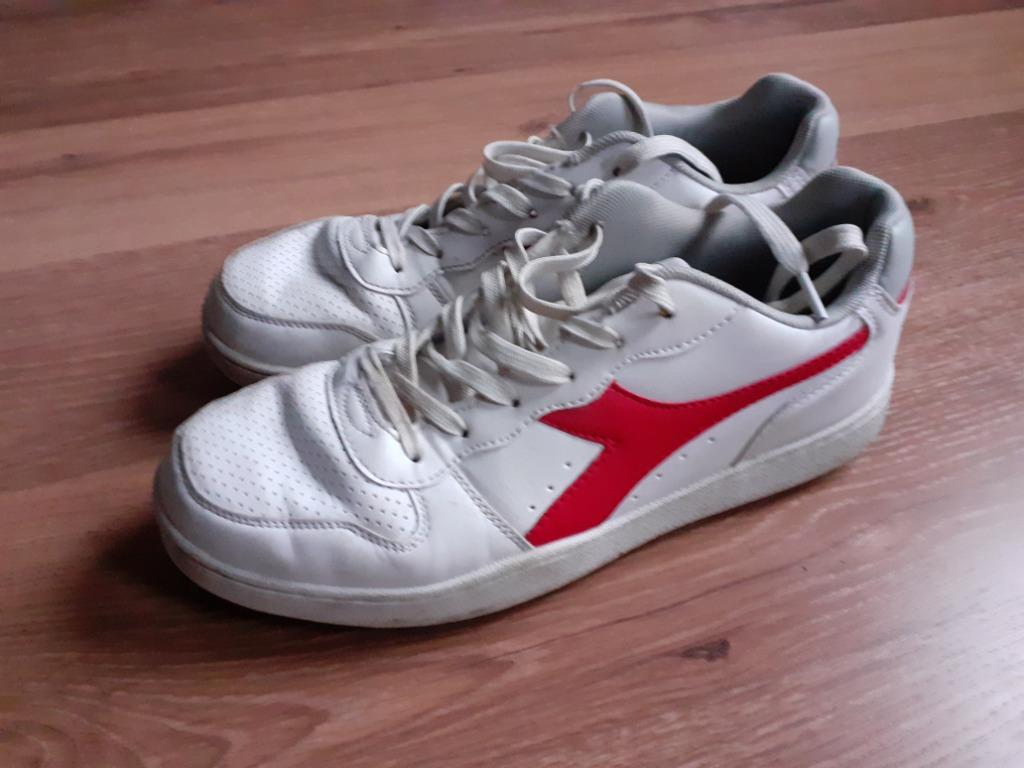 Diadora Basket Low (White/Red), Diadora, Enlèvement ou Envoi, Porté