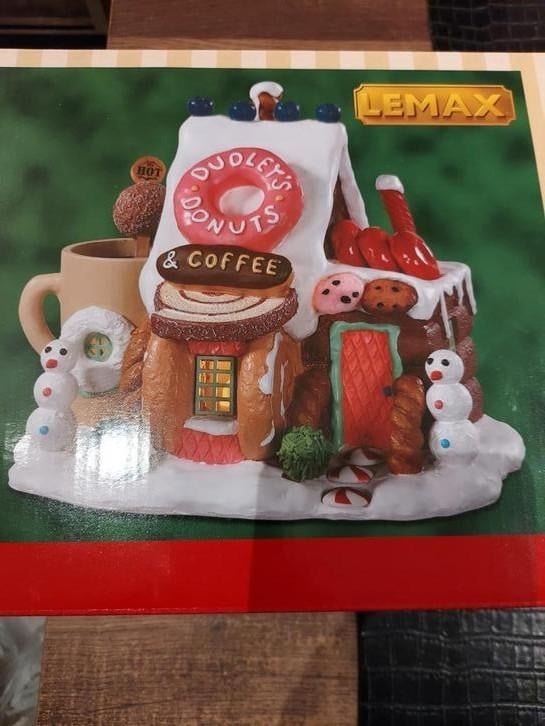 Kerstdorp donuthuisje, Diversen, Ophalen, Zo goed als nieuw