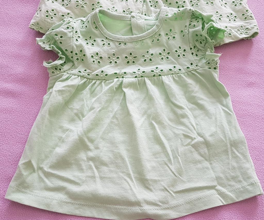 Mintgroene t-shirt maat 68 merk cuddles&smiles, Kinderen en Baby's, Ophalen of Verzenden, Zo goed als nieuw, Maat 74