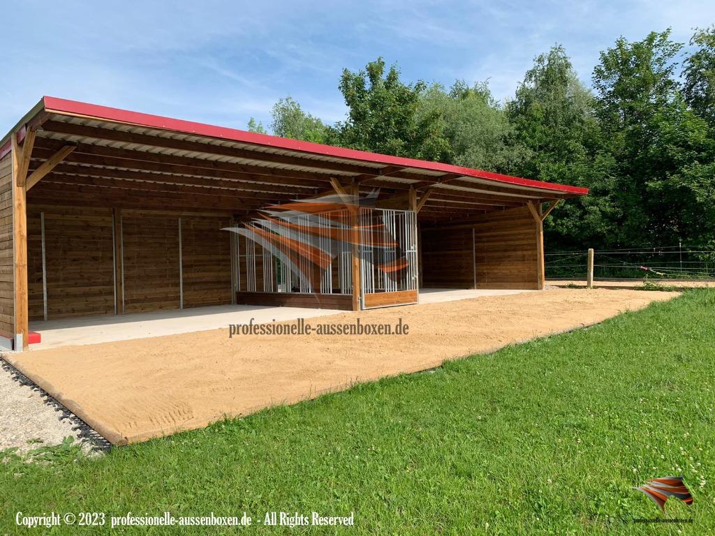 Schuilstal & Paardenweide en Paardenschuilstal - Schuilhok, Weidegang