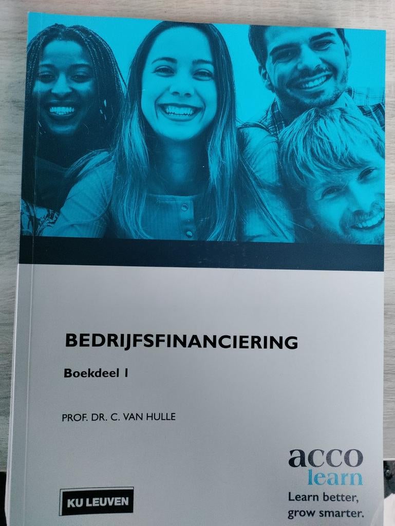 Bedrijfsfinanciering cursus KU LEUVEN (deel 1 en 2), Boeken, Ophalen of Verzenden