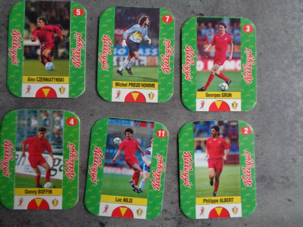 KELLOGG'S CARTES DE FOOTBALL IMPRIMES LES DIABLES ROUGES 6X, Hobby & Loisirs créatifs, Enlèvement ou Envoi