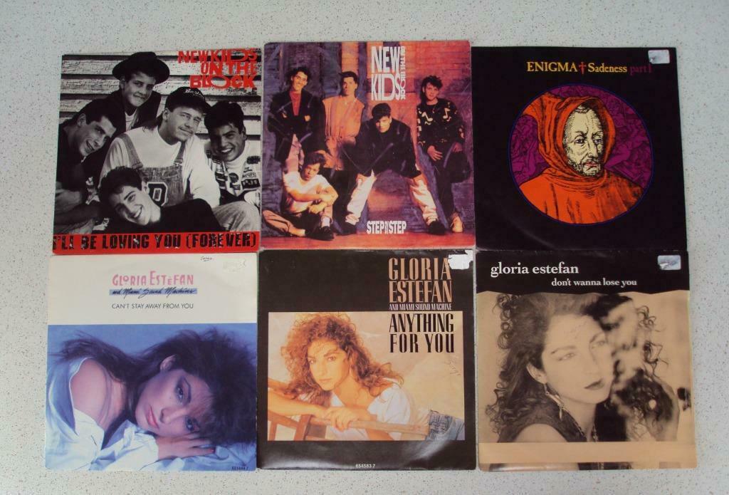 Lot 4 van 6 Singeltjes van "Gloria Estefan, New Kids On The, Verzenden, 7 inch, Pop, Single